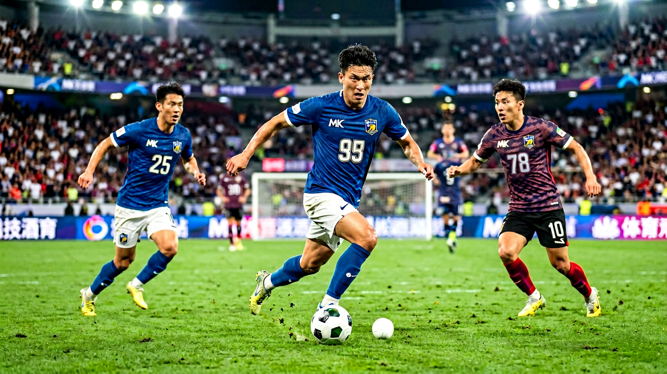 MK体育赛事现场 足球比赛激烈进行中